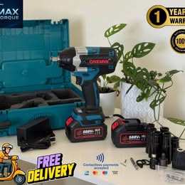 Impact Wrench 1500Nm Brushless Set